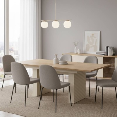 Mesa de Comedor Extensible Tila (140/185x75x90cm)