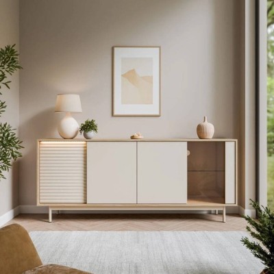 Aparador 4 Puertas Tila