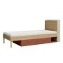 Cama Yuki + Colchón Doctor Back Ortopédico 200x90cm (Coral)
