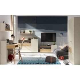 Dormitorio Completo Yuki (Oak Aceitado)