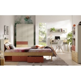 Dormitorio Completo Yuki + Colchón Doctor Back Ortopédico (200x90cm) 2