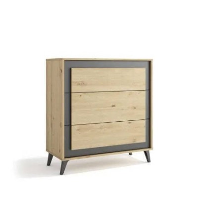Cómoda 3 cajones Atenea c/ Patas