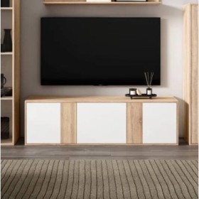 Base para TV con 3 Puertas Neo