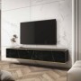 Mueble Tv Suspendida + 3 Puertas Oro