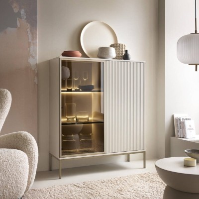 Vitrina 2 Puertas Sento (con Luz LED)