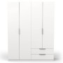 Armario 4 Puertas de abrir + 2 Cajones Ghost