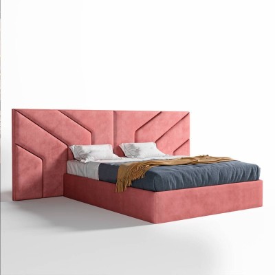 Cama Tapizada De Matrimonio Celine + Colchón Opc.