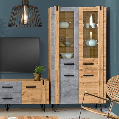 Vitrina 4 Puertas Lofter