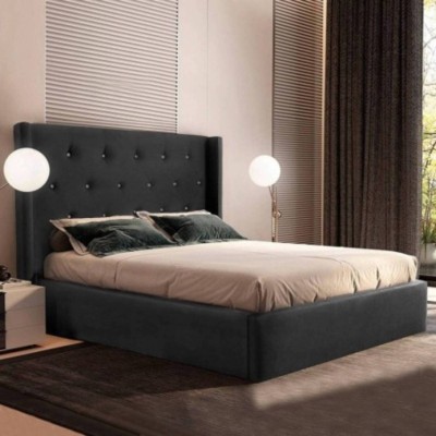 Cama doble Diamantes con cristales Swarovski + colchón Opc.