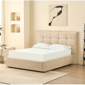 Cama Tapizada Magali (37 cm) + Colchón Opcional