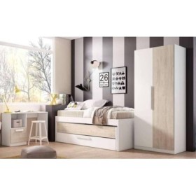 Pack Quarto Completo Estelle c/ Colchão Ortopédico + Roupeiro