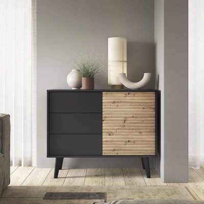 Aparador Willow 1 puerta + 3 cajones