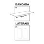 Pack Cocina Eco 244cm (Blanco Matte) c/ Encimera (Entrega GRÁTIS)