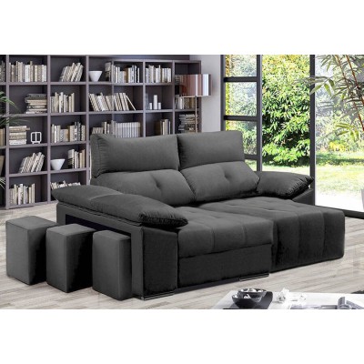 Sofá 1 Plaza + Chaise Long c/ Cama King (195x160cm)