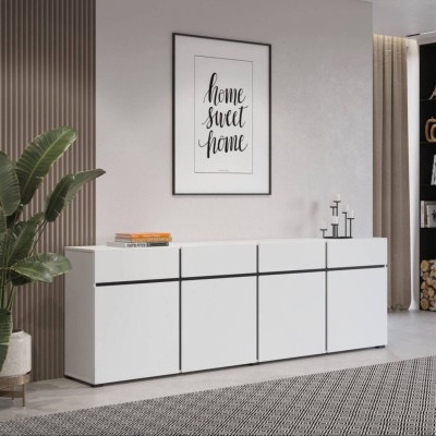 Aparador 4 Puertas + 4 Cajones Cross