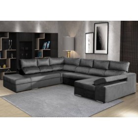 Sofá Esquina c/ Chaise Long Cama Amazônia Maxi Plus (315x340x160cm)