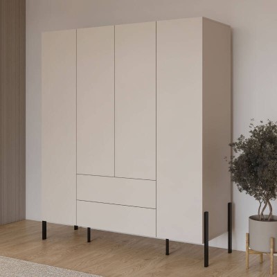 Armario 4 Puertas + 2 Cajones Jukon