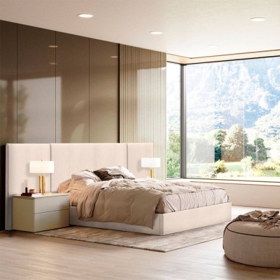 Cama tapizada Queen Victoria XL (cabecero largo) + colchón Opc.