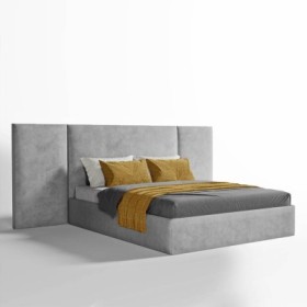 Cama Tapizada De matrimonio Priscilia + Colchón Opc.