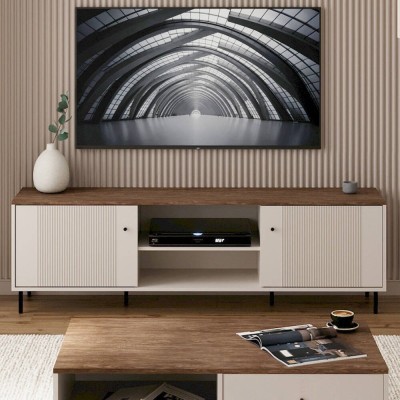 Mueble Tv 2 Puertas Tiramisu