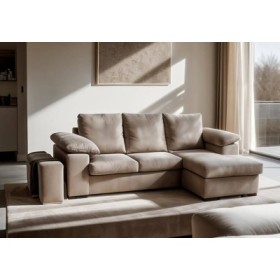 Sofá 2 Plazas + Chaise Long Reversible Donatello (230x150cm)