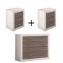 Pack 2 Mesitas de Noche Sara + Cómoda Sara (Pina/Trufa)