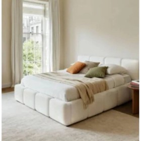 Cama Estofada Jolcem c/ Estrado, Sistema Elevatório e Baú Inc + Cochón Opc.