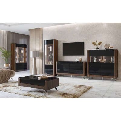 Salón Completo Kasai (Negro Brillante)