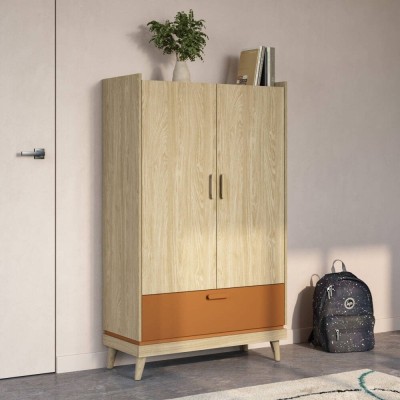 Armario 2 Puertas + 1 Cajón Scandi