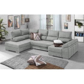 Sofá Riconera con Chaise Long y Cama Elvis Presley (350x200X150cm)