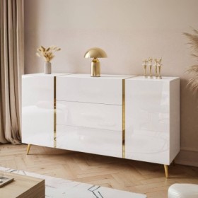 Aparador 2 Puertas + 3 Cajones Onyx