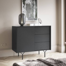 Aparador 1 Puerta + 3 Cajones Raven