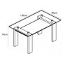 Conjunto Mesa de Comedor Sensei + 4 Sillas Sensei