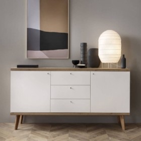 Aparador Primo 2 puertas + 3 cajones