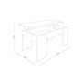 Mesa de Centro con Tablero Elevable Gala