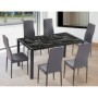 Conjunto Mesa de Comedor Marmol + 6 Sillas Marmol