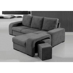 Sofá 2 Plazas + Chaise Long Reversible Mustang (233x160cm)