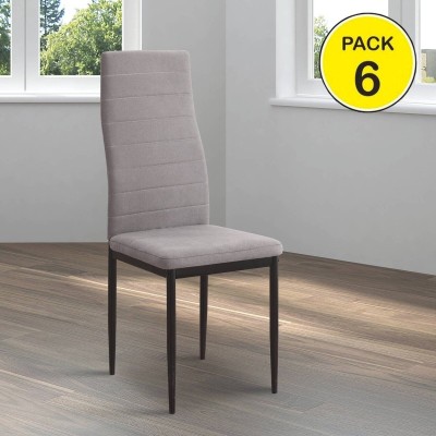 Pack de 6 Sillas Yuri (Patas Negras)