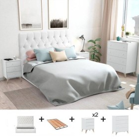Pack Dormitorio Completo Sweet c/ Cama Romântica + Somier (200x160cm)