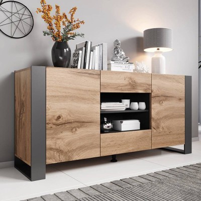 Aparador Wood – 2 Puertas + 2 Cajones