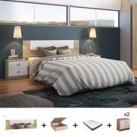 Pack Dormitorio Completo Champion c/ Canapé + Colchón Premium 17HR (190x150cm)