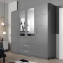 Armario Bali con 4 Puertas Batientes y 3 Cajones