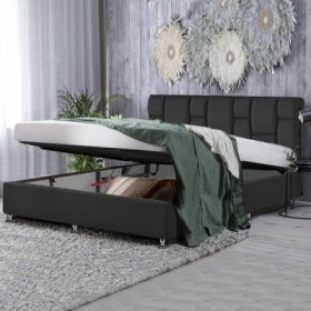 Cama King + Somier Abatible y Fondos