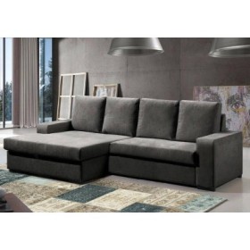 Sofá 2 Plazas + Chaise Long Reversible Mega Comfort (240x150cm)