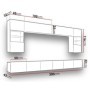 Mueble de Salón Completo Calabrini (c/ Luz LED)