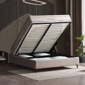 Canape Tapizado Strong c/ Patas y Almacenamiento