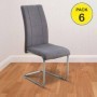 Pack de 6 Sillas San (Gris)