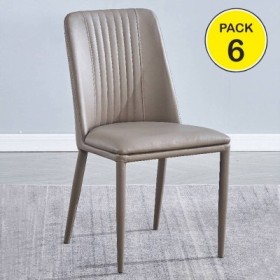 Pack 6 Sillas Rowena (Marron)