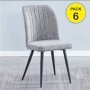 Pack 6 Sillas Rory (Gris)