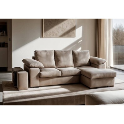 Sofá 2 Plazas + Chaise Long Reversible Donatello (230x150cm)